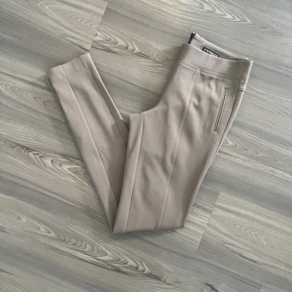 Express Slacks Dress Pants Tan size 2 L - Picture 4 of 5